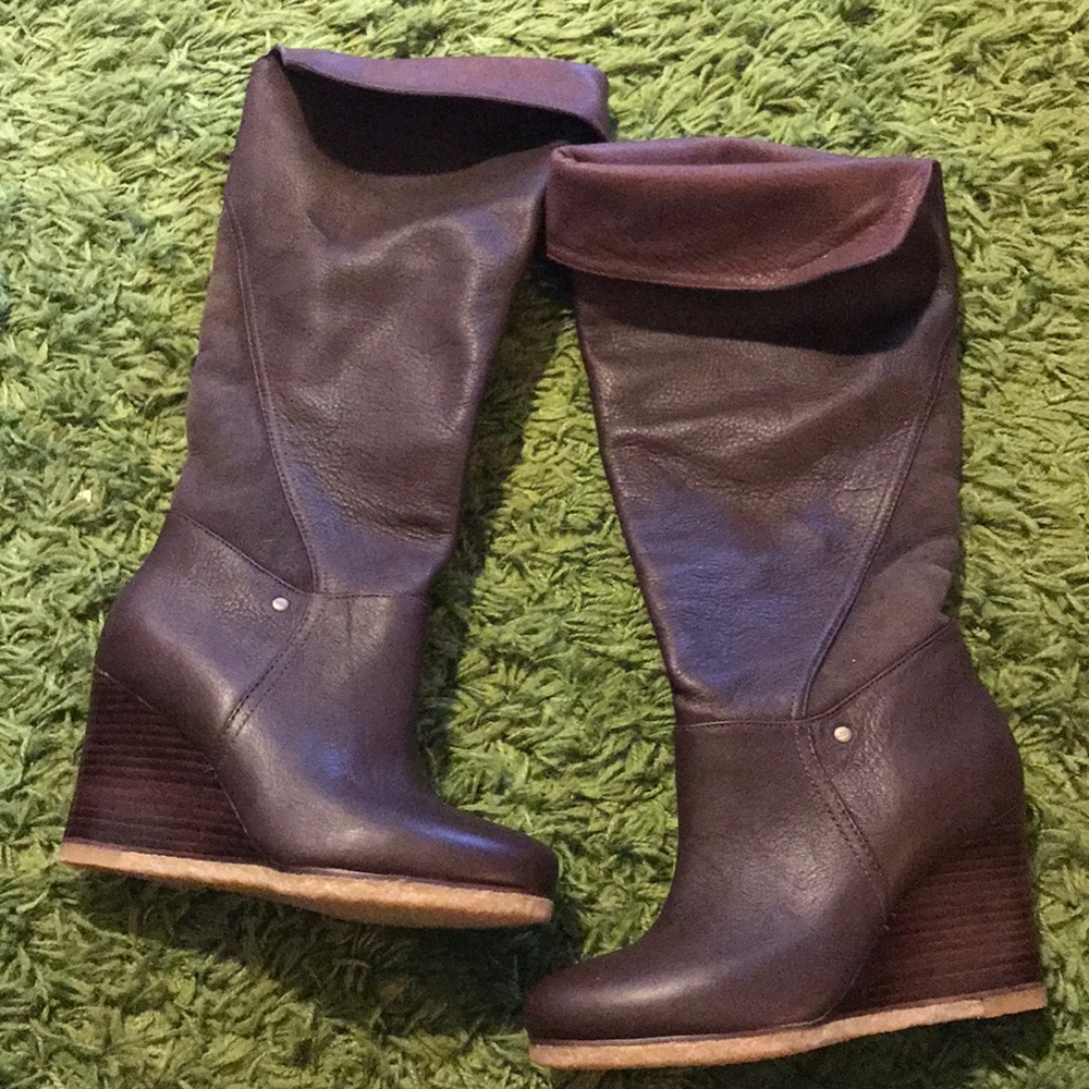 UGG women’s tall wedge boots. NWOT!!